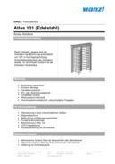 Preview Product data sheet: Atlas turnstile 131 stainless steel