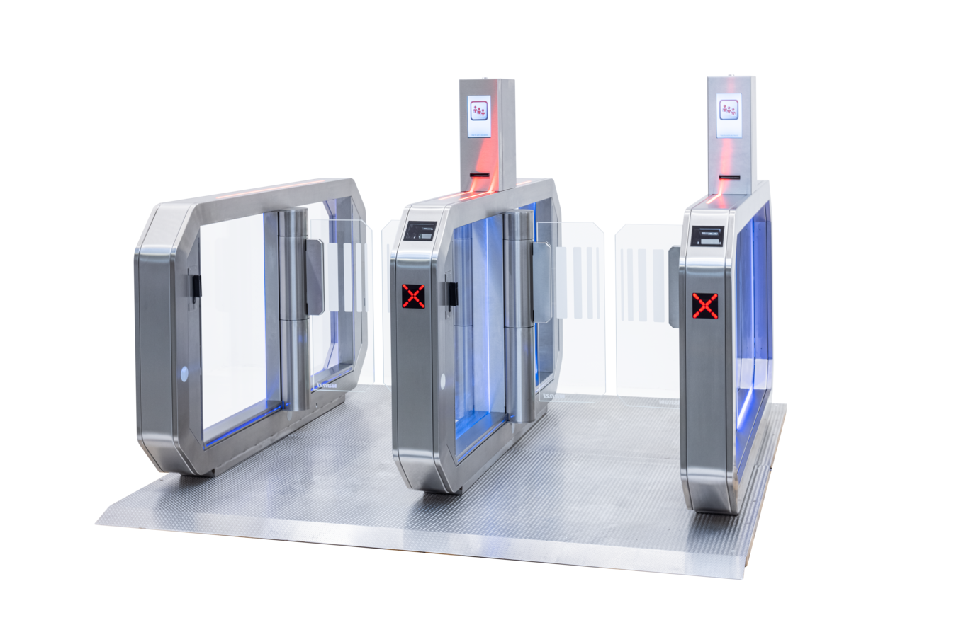Gates para embarque, controles de seguridad y salas de