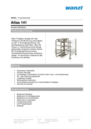 Preview Produktdatenblatt: Drehkreuz Atlas 141 niedrig