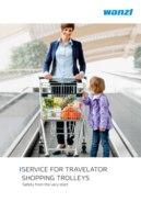 Preview Service for travelator shopping trolleys
