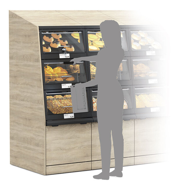 Bequeme Warenentnahme