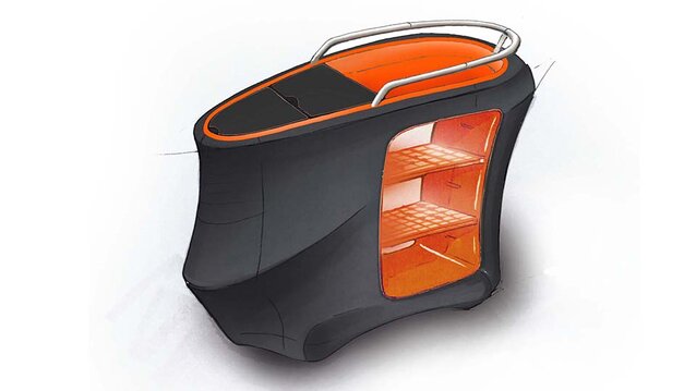 Fancy some fabric? The chambermaid trolley with a new look