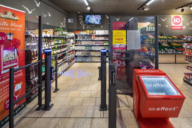 Mesures de prévention efficaces à l’entrée, dans les espaces de vente et dans la zone de caisses