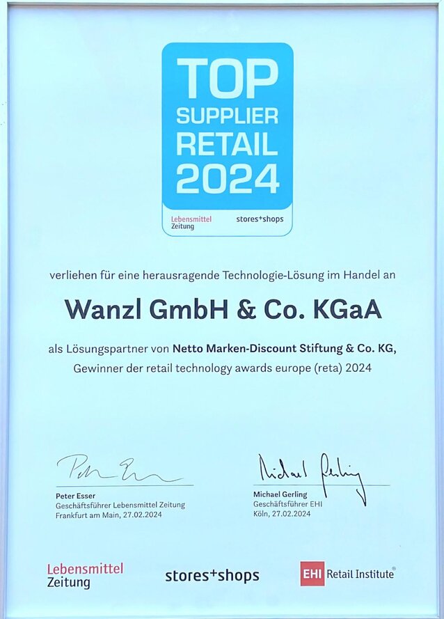 Feierliche Award-Überreichung