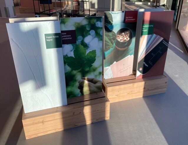 Tone-i-tone og træelementer