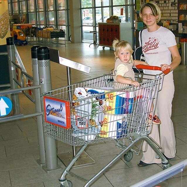 Wanzl-produkter i Maximarkt Bruck